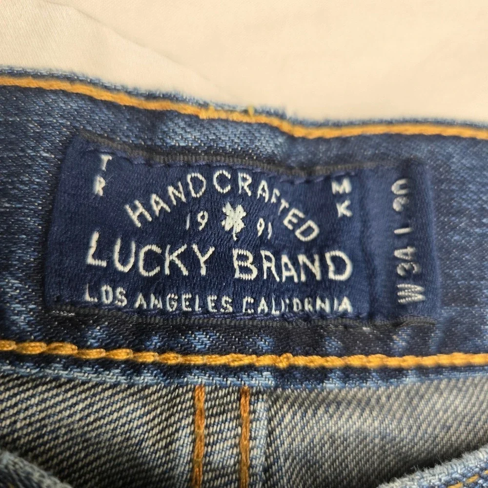 Lucky Brand 181 Relaxed Straight Mens Jeans Blue Denim 34x30 NWT
